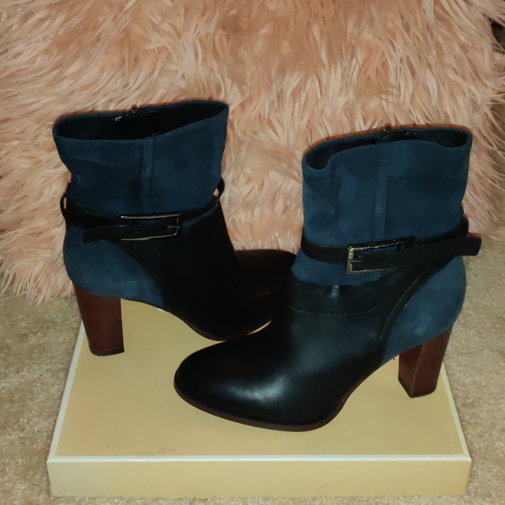 Navy blue boots